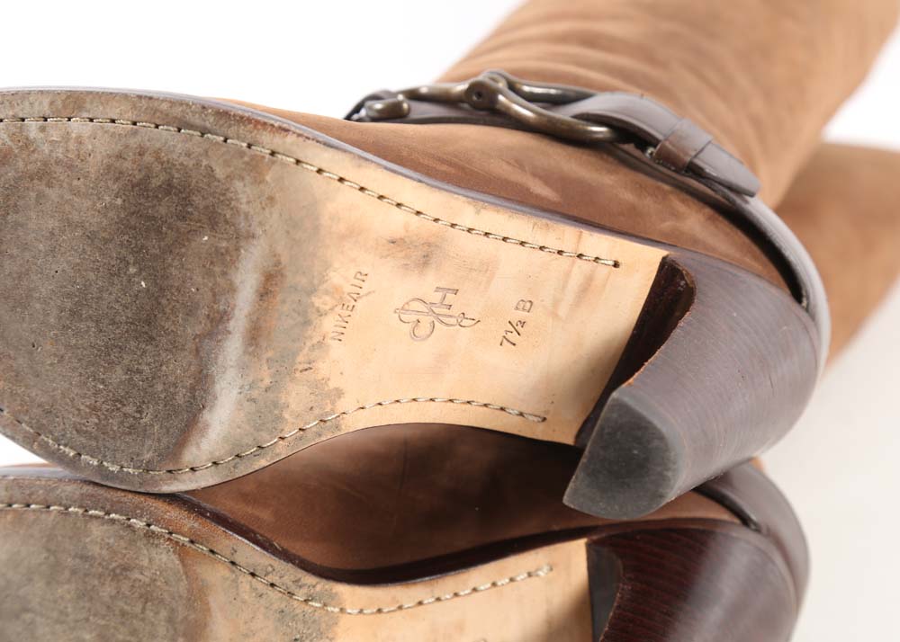 Cole Haan Nike Air Brown Suede Leather Boots