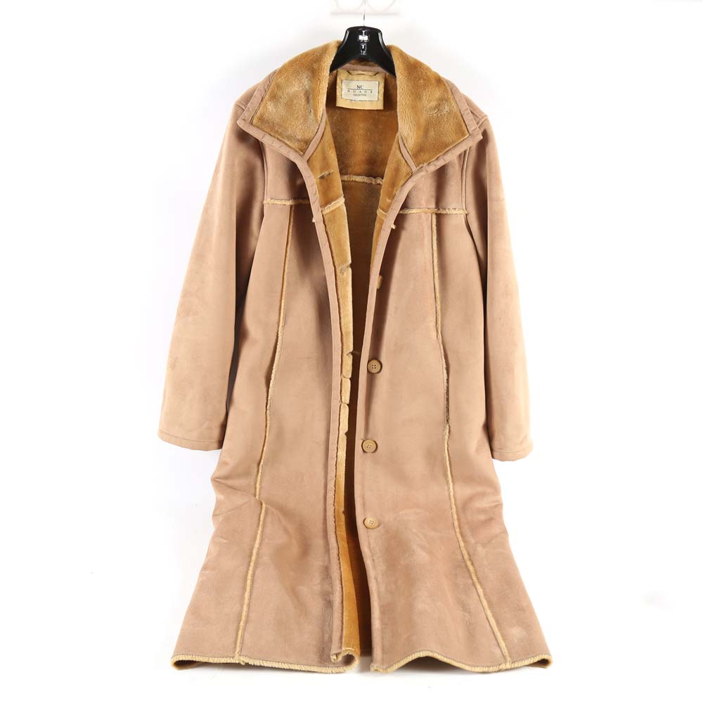 NC Nuage Collection Faux Shearling Lined Coat