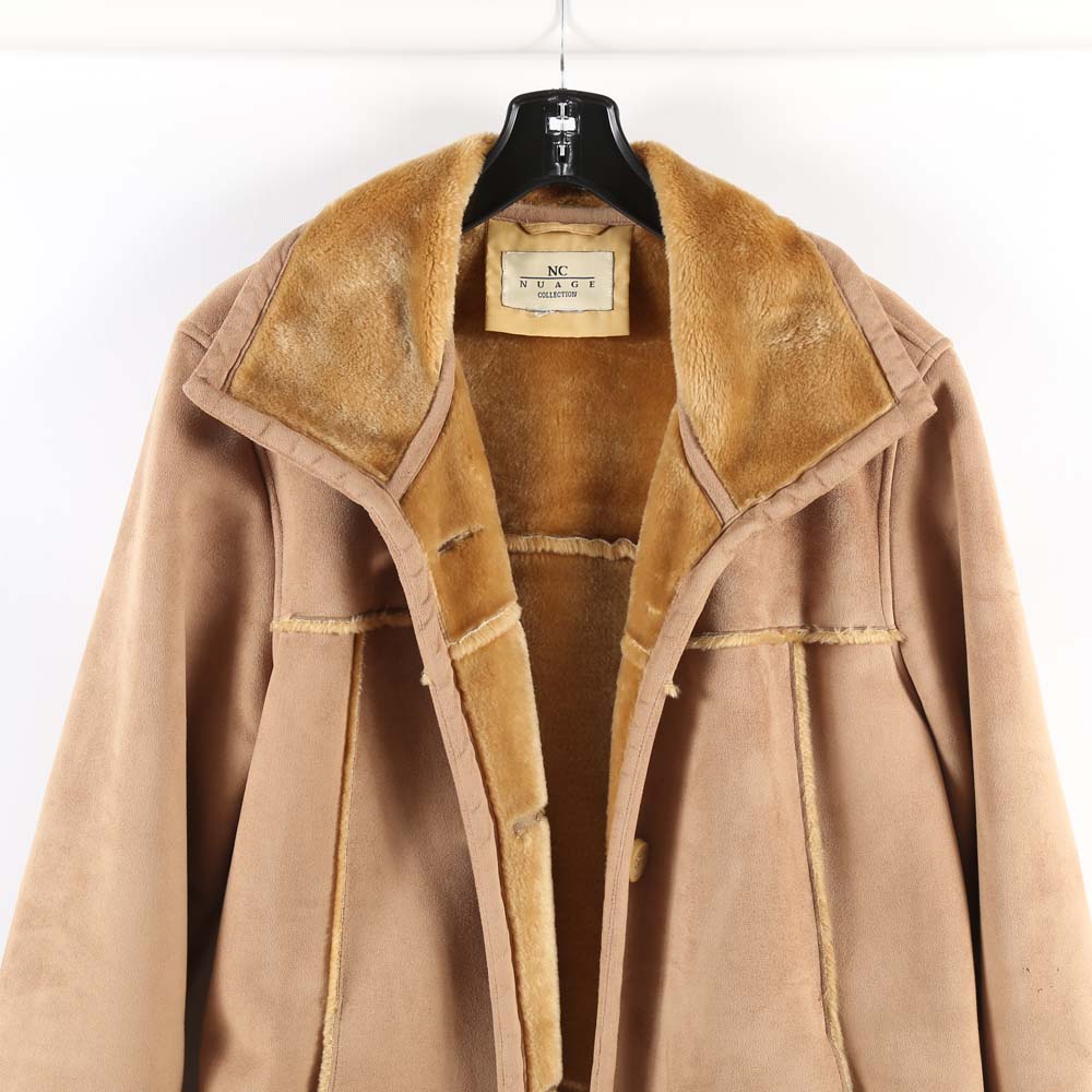 NC Nuage Collection Faux Shearling Lined Coat