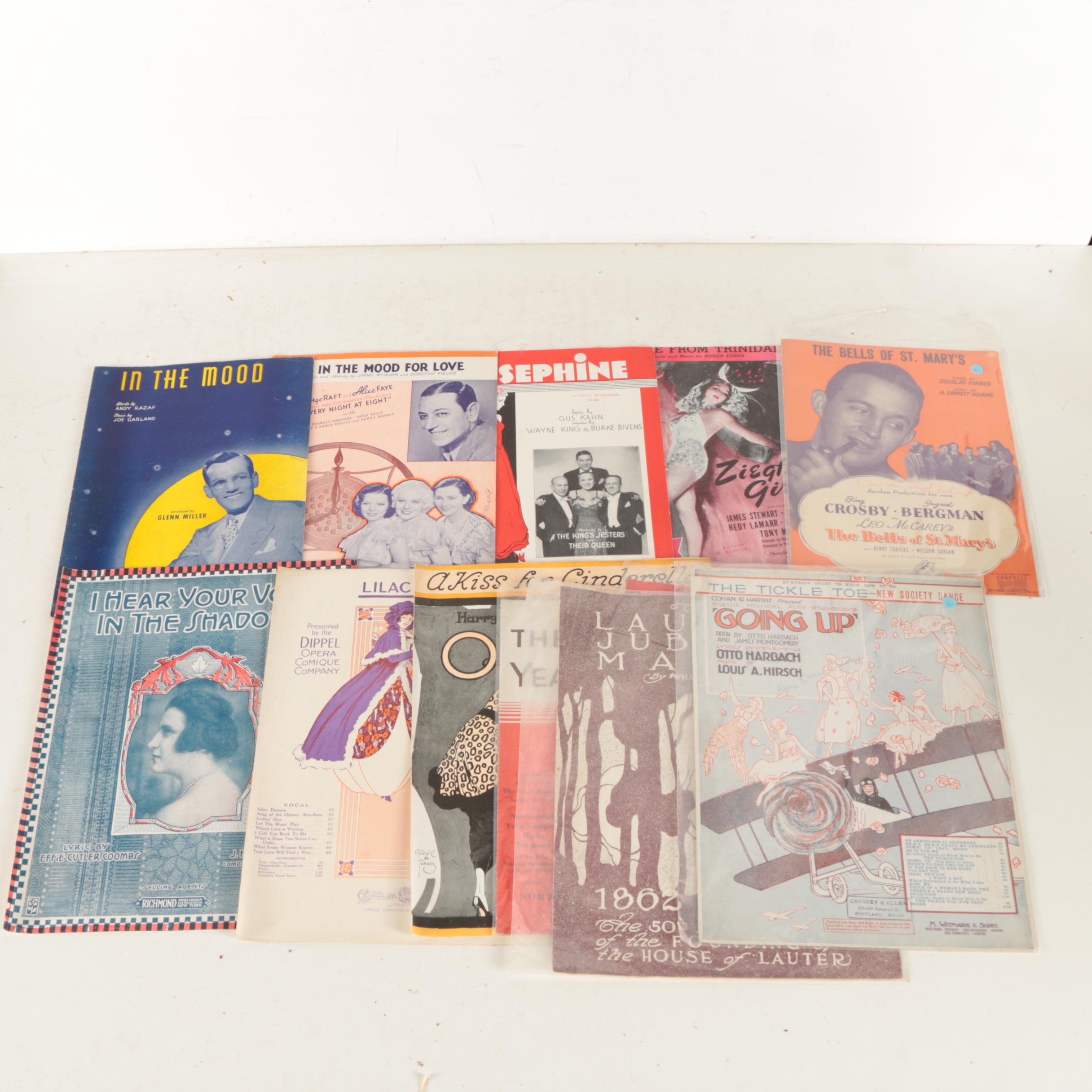 Over 100 Vintage Songbooks of Sheet Music