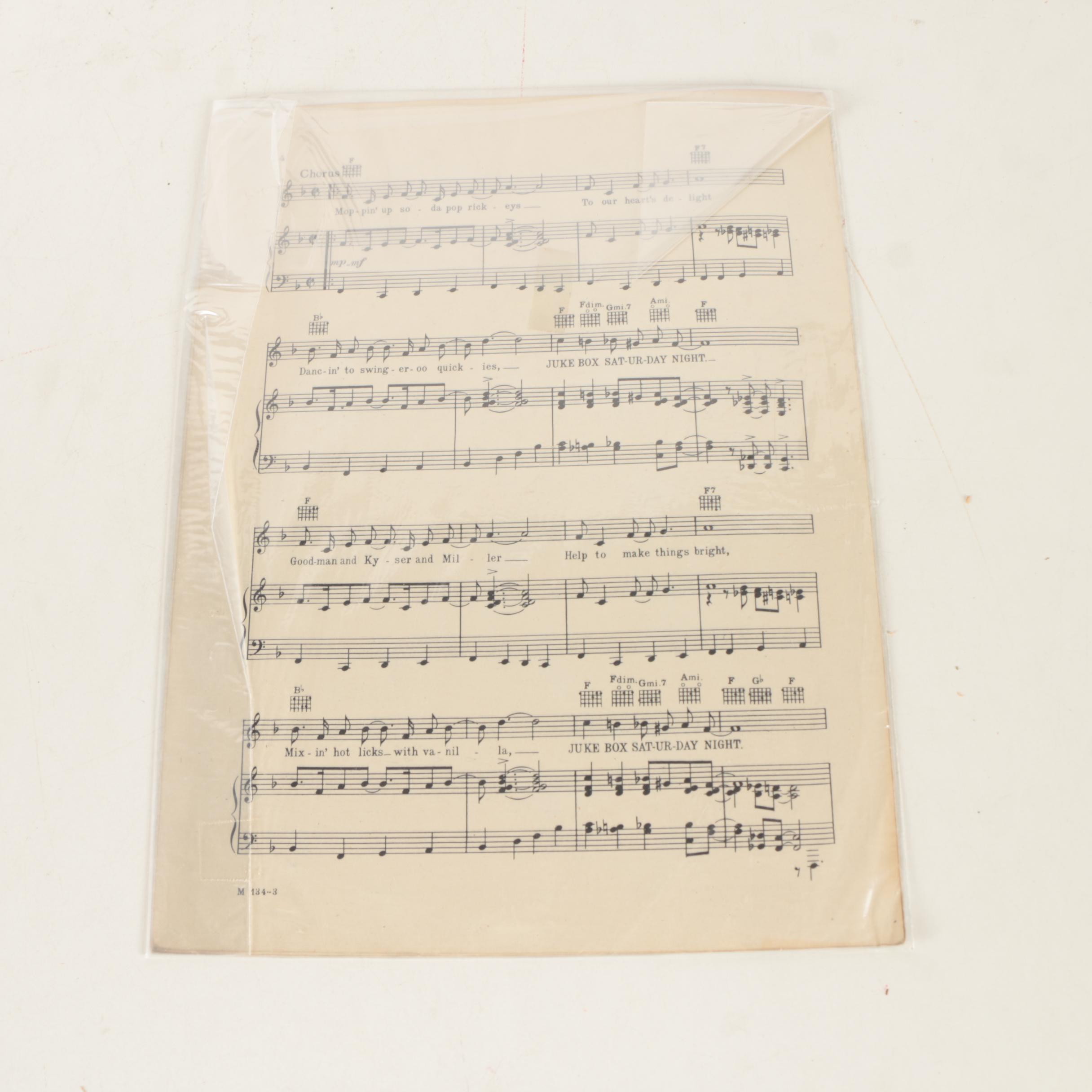 Over 100 Vintage Songbooks of Sheet Music