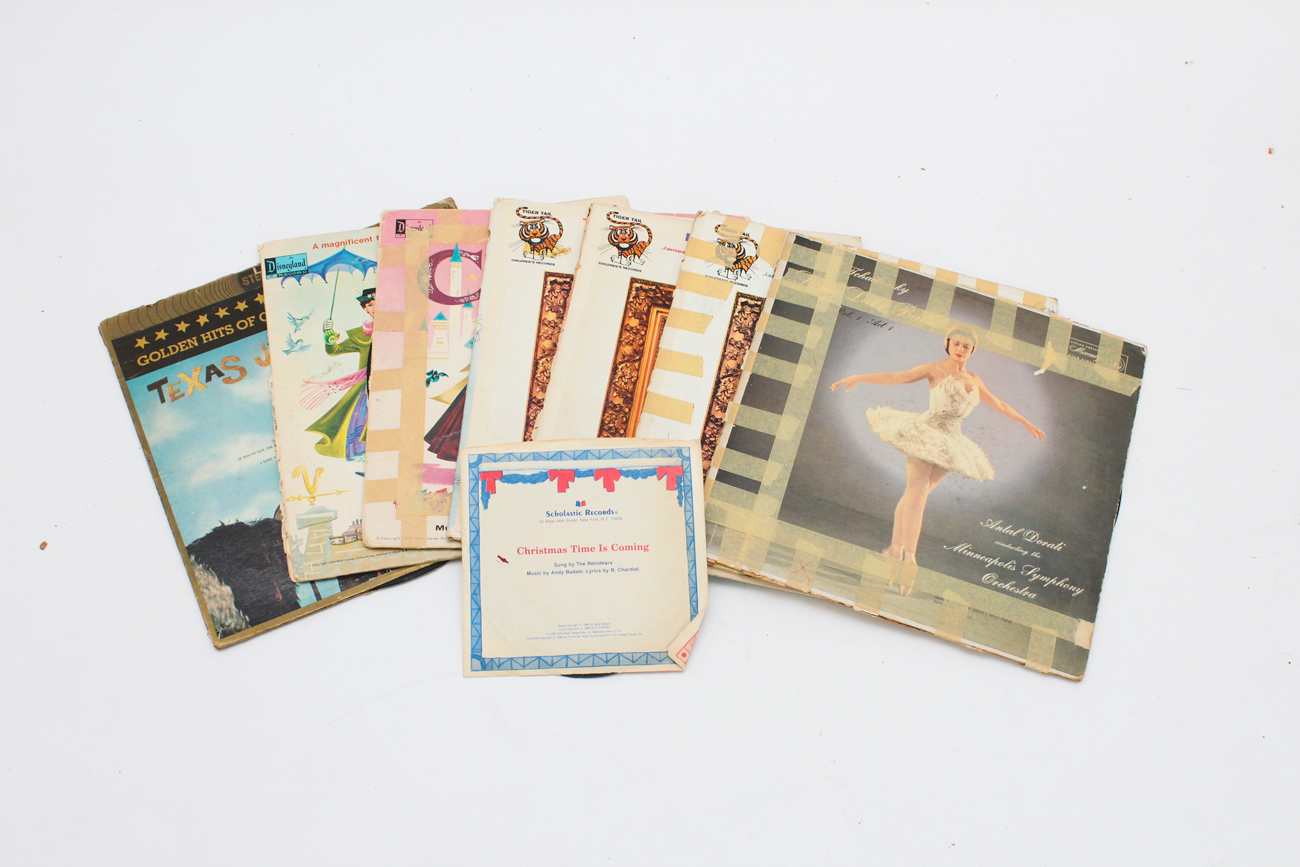 1970s Turntables and Vintage Children's Records