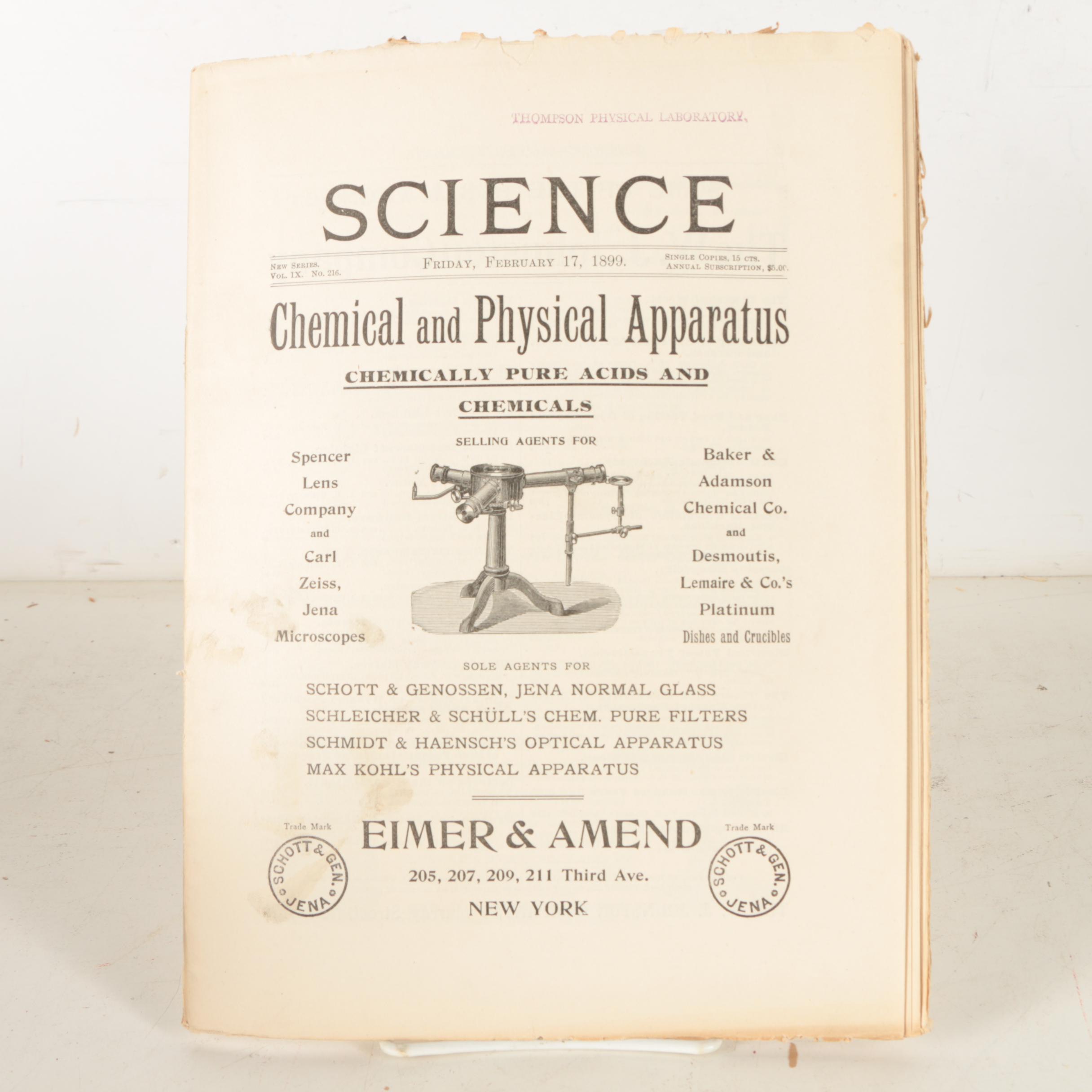 Collection of "Science" Magazine and "Scientific American" Book