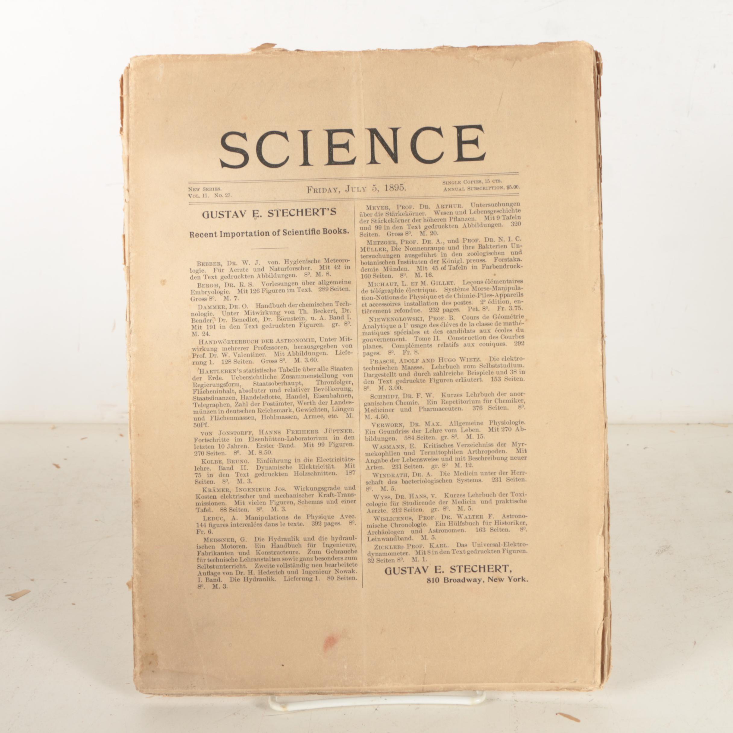 Collection of "Science" Magazine and "Scientific American" Book