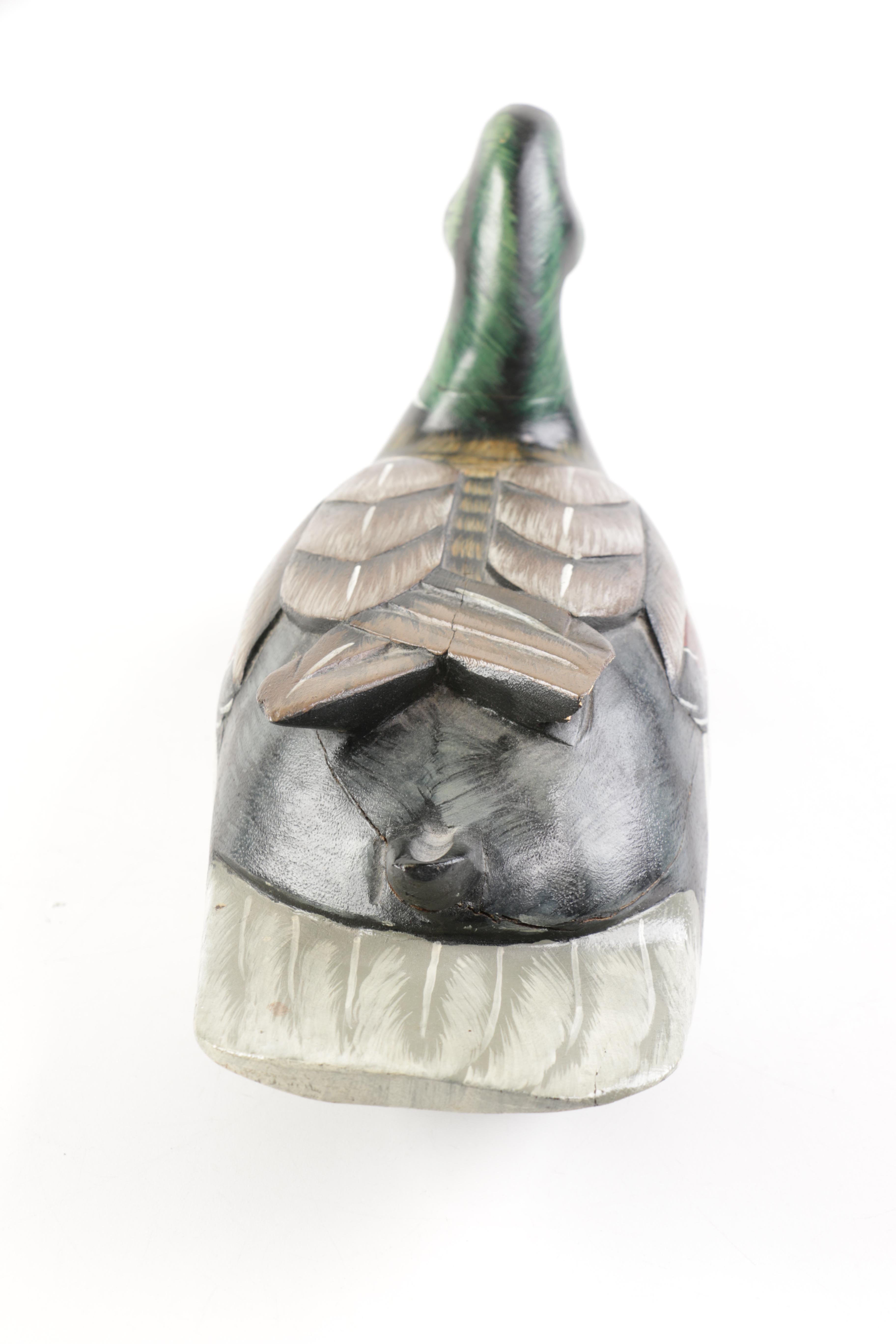 S. Albertson and Other Painted Mallard Duck Wooden Decoys