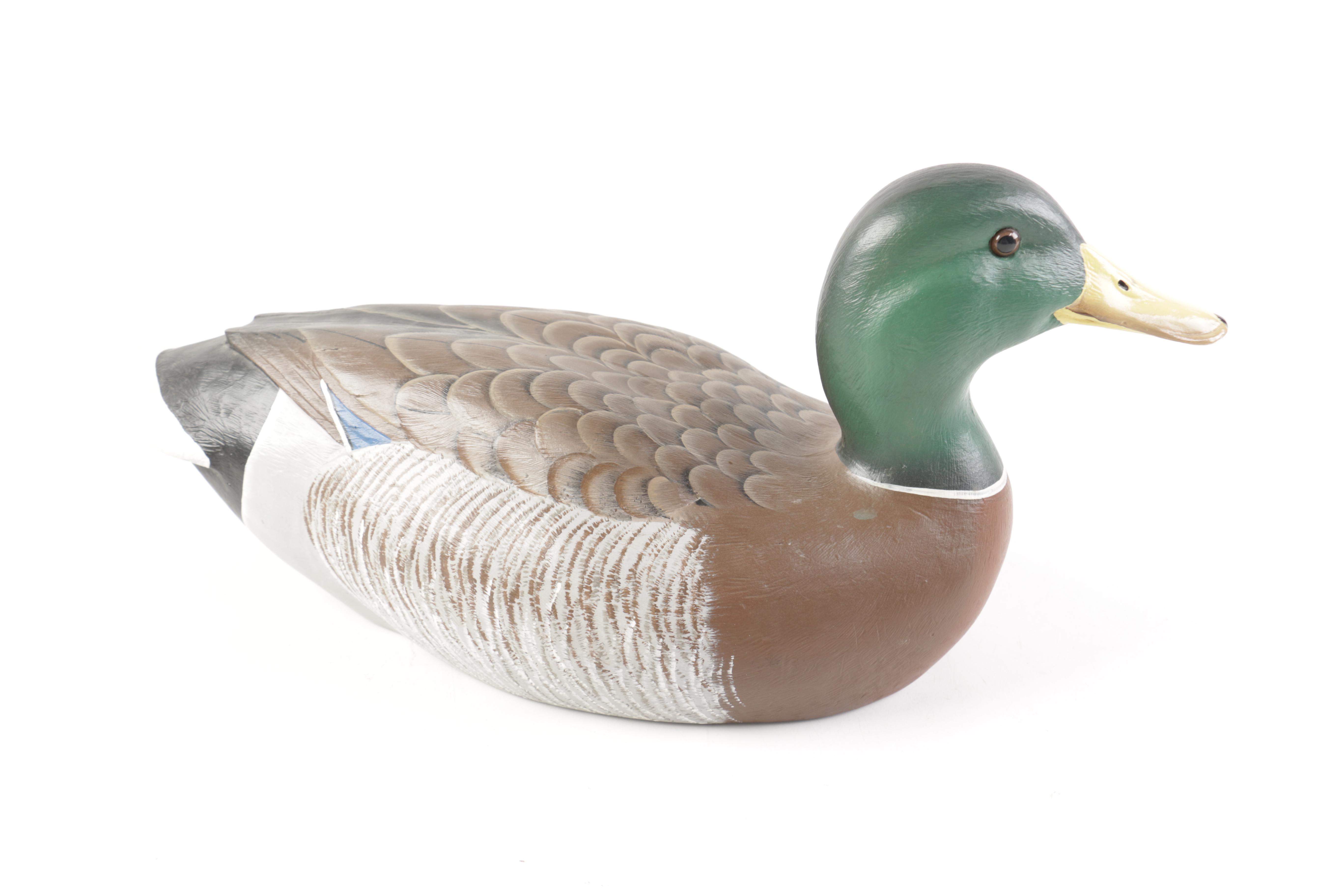 S. Albertson and Other Painted Mallard Duck Wooden Decoys