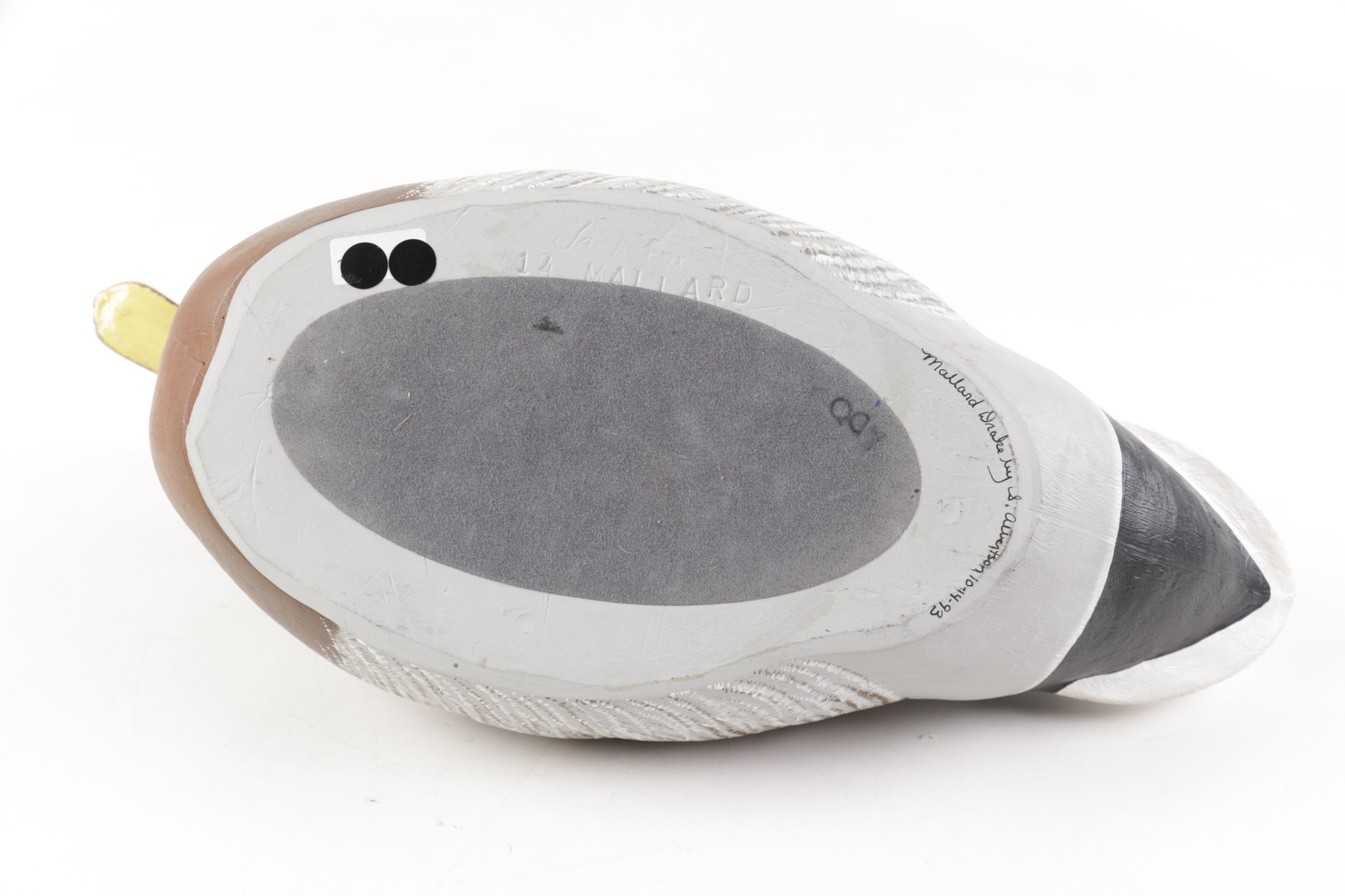 S. Albertson and Other Painted Mallard Duck Wooden Decoys