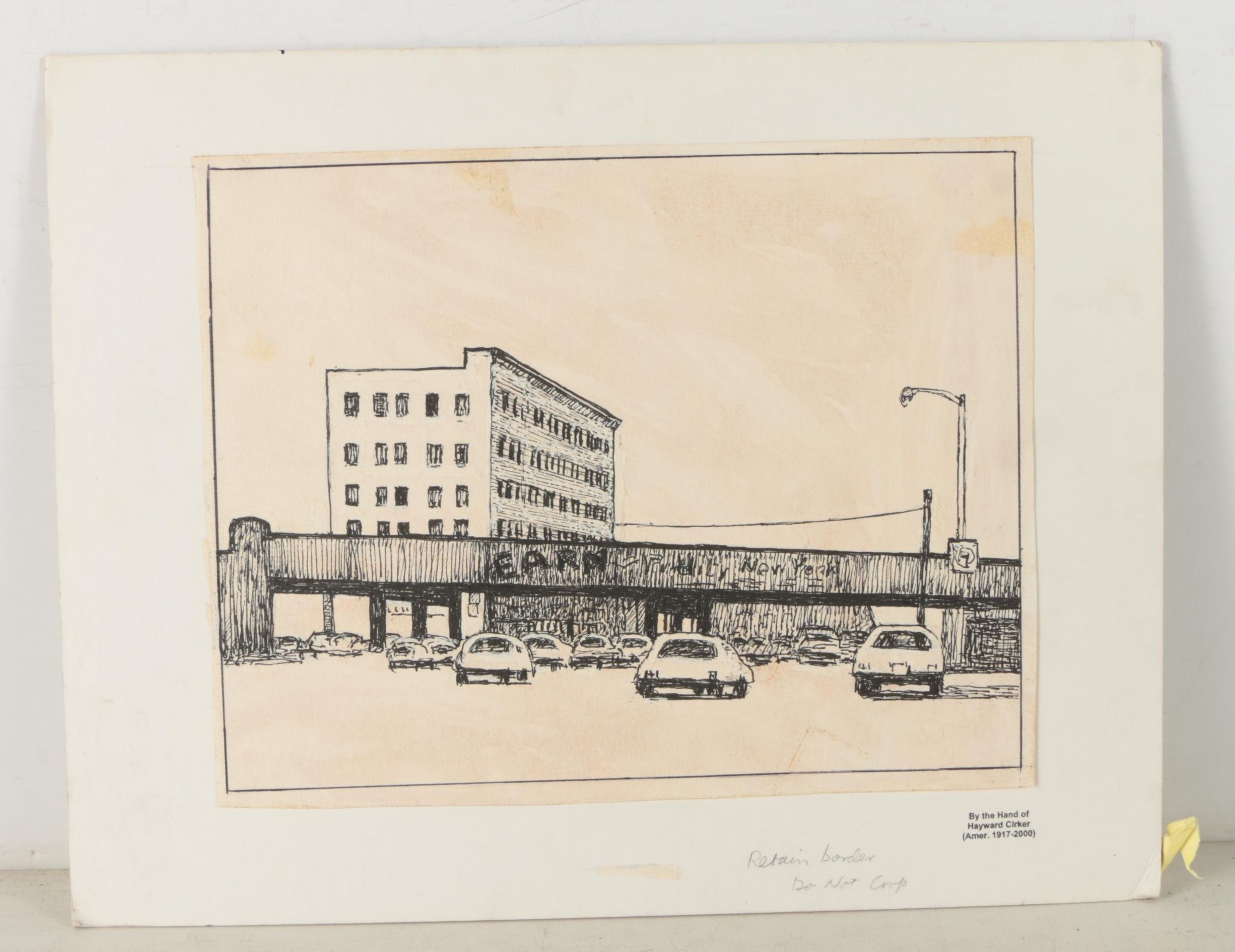 Hayward Cirker Ink and Gouache Illustrations of Outdoor Scenes