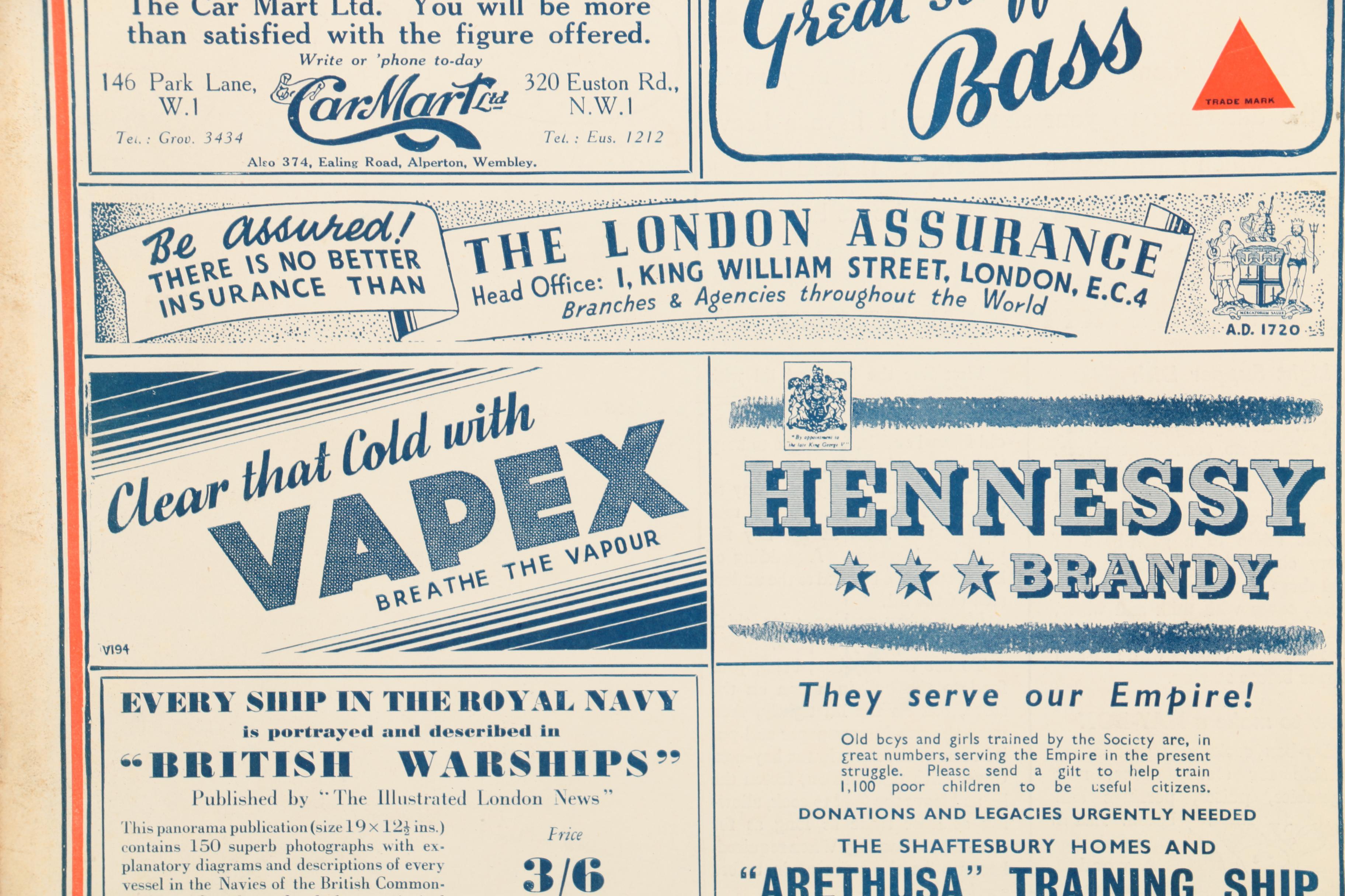 1936–1942 "The Illustrated London News" and "The Sphere"