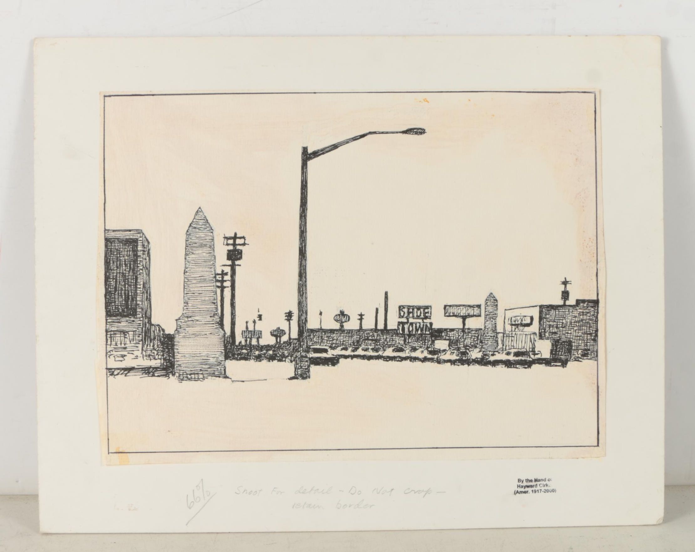 Hayward Cirker Ink and Gouache Illustrations of Outdoor Scenes