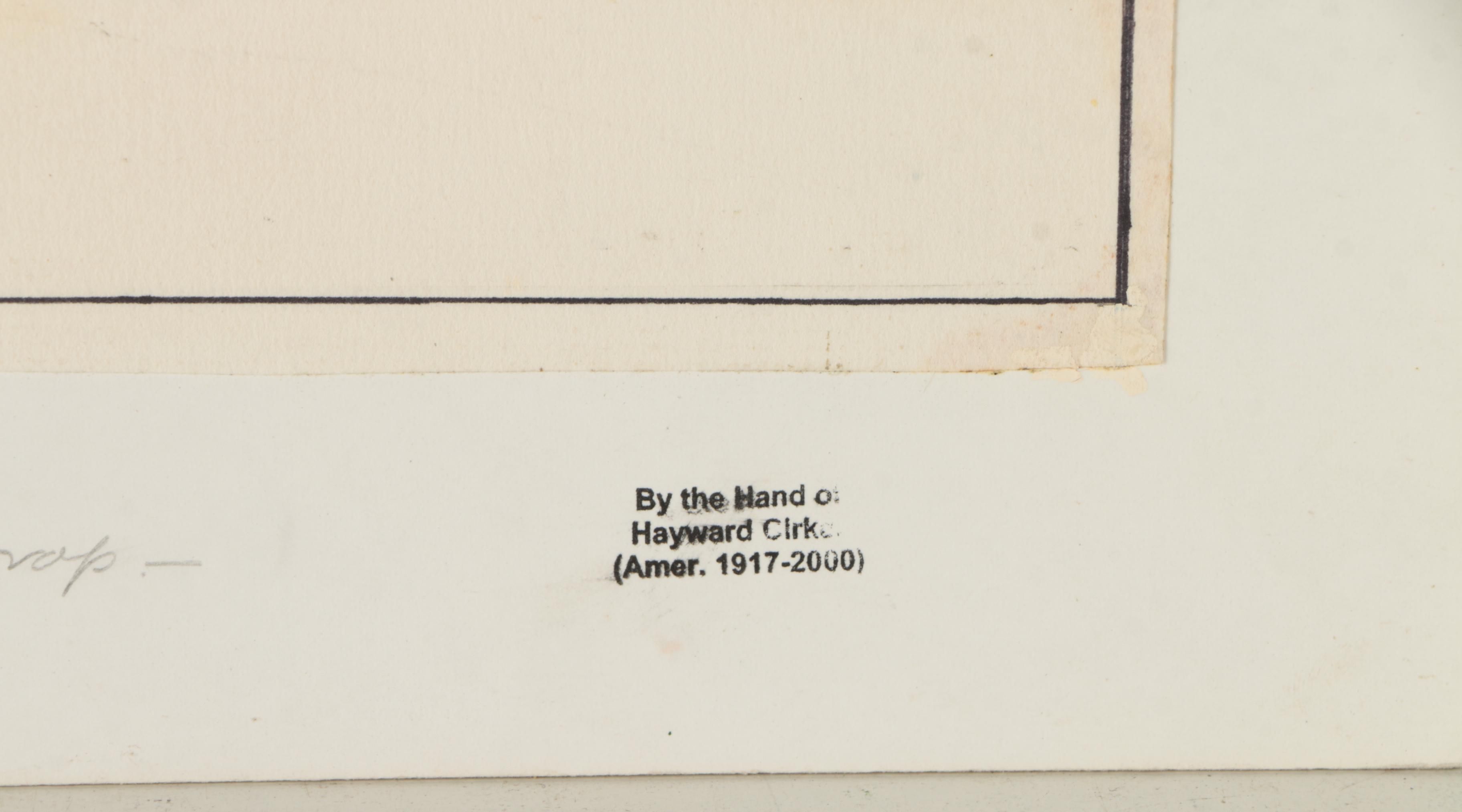 Hayward Cirker Ink and Gouache Illustrations of Outdoor Scenes