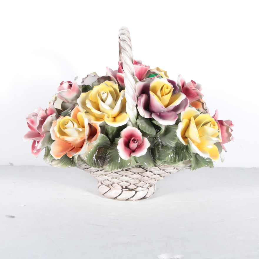 Capodimonte Style Flower Arrangement