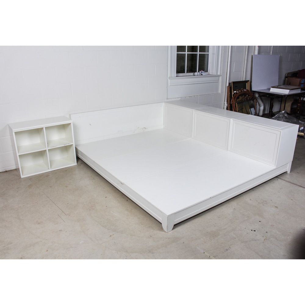 PB Teen Ultimate Queen Size Storage Bed