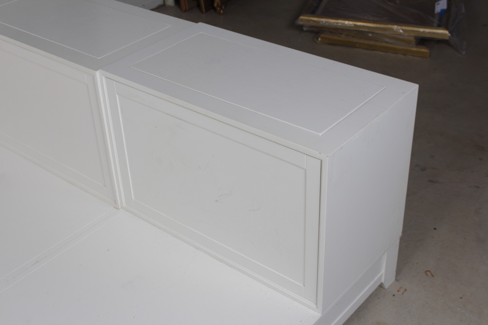 PB Teen Ultimate Queen Size Storage Bed