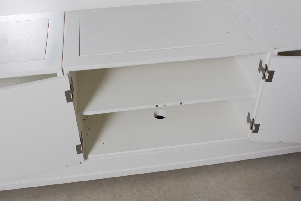 PB Teen Ultimate Queen Size Storage Bed