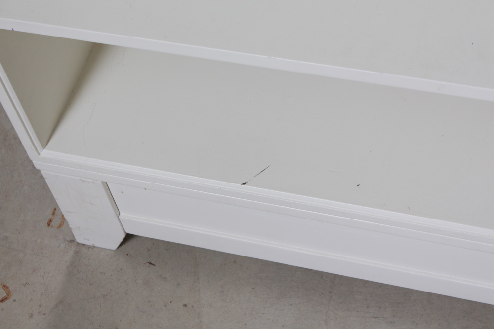 PB Teen Ultimate Queen Size Storage Bed