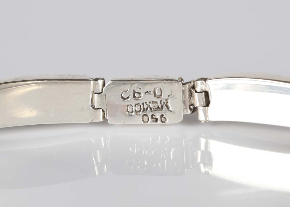 Sterling Silver Bracelet with Sodalite Inlay