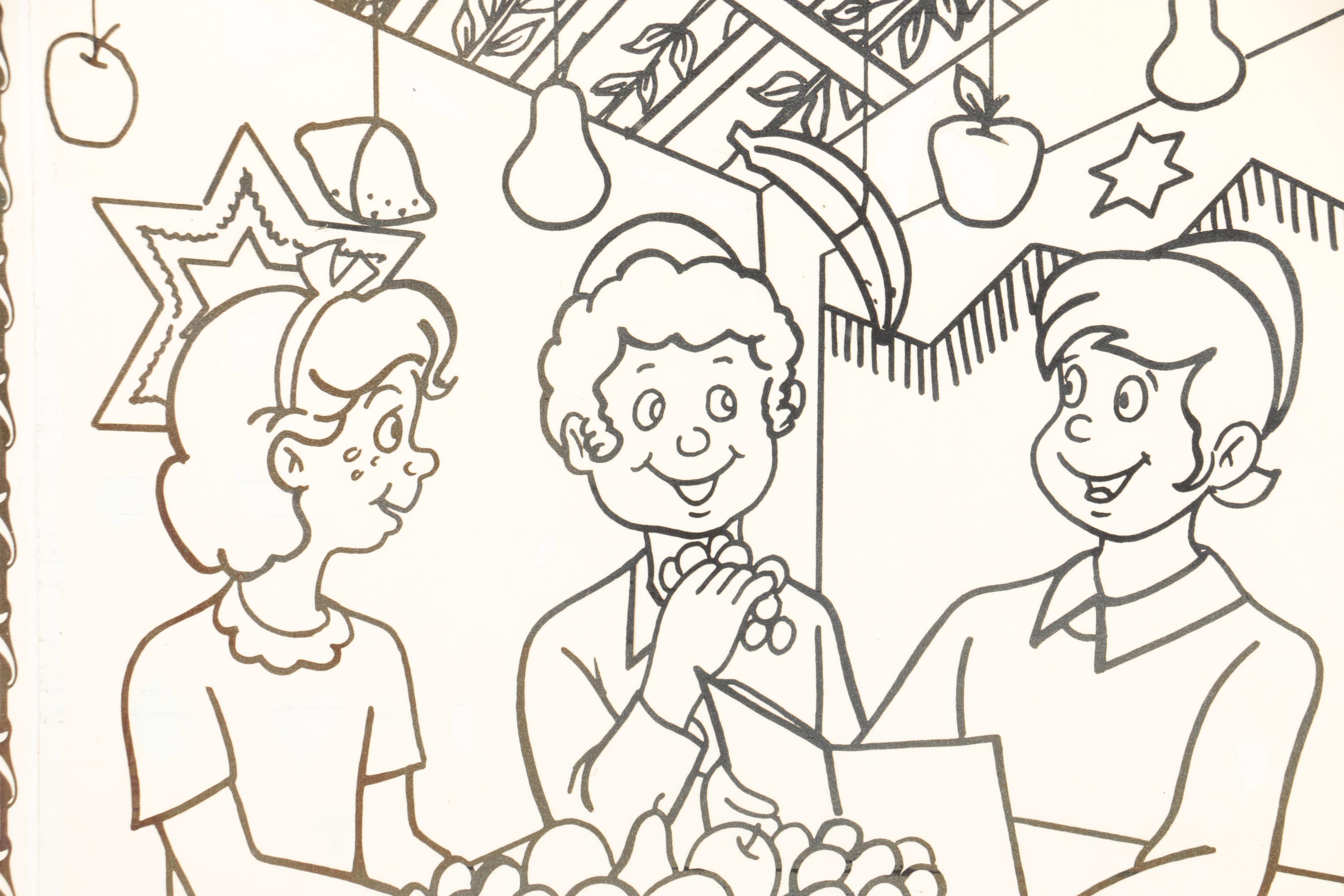 Ink Illustrations on Paper Featuring Howard Spielman