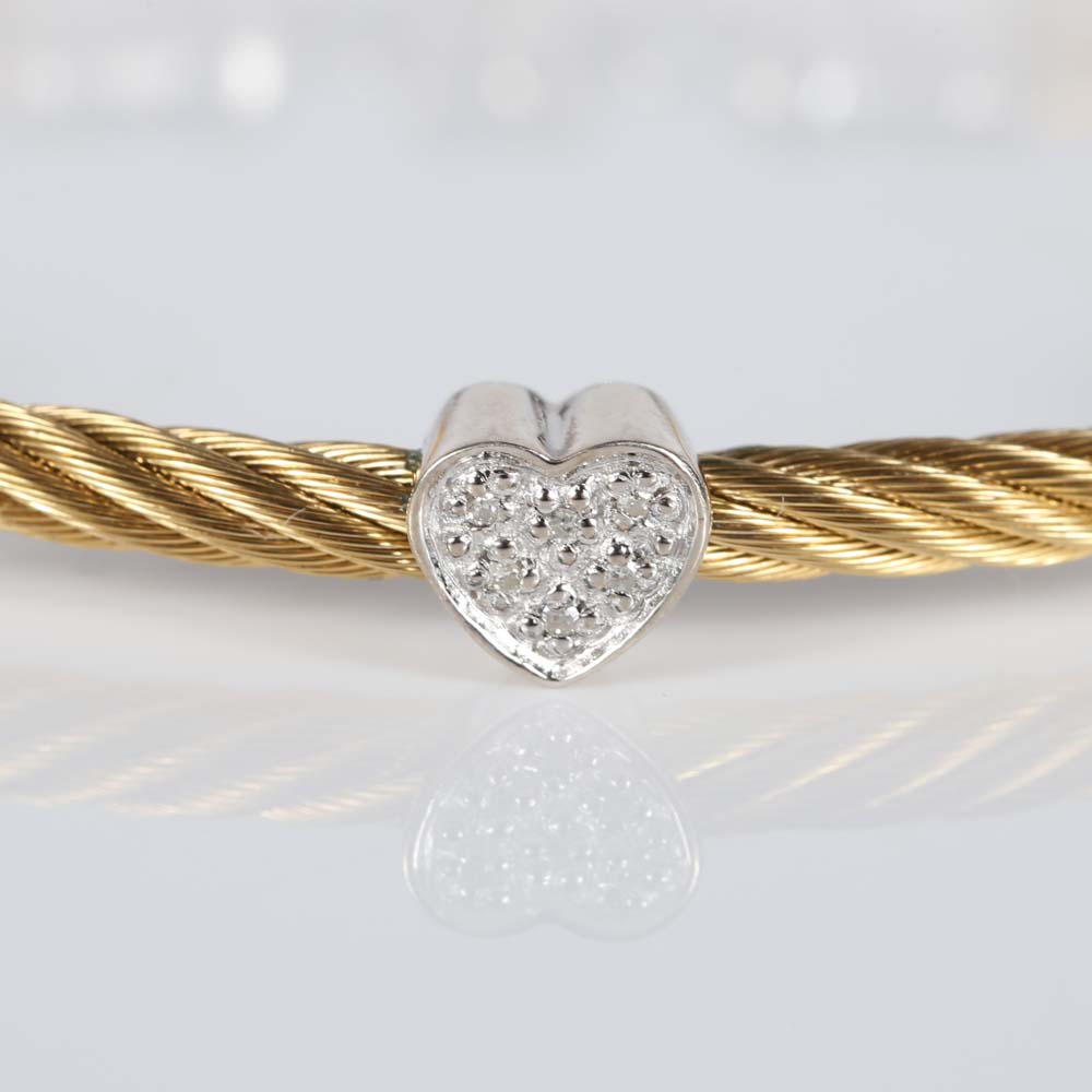 Stainless Steel Diamond Bracelet