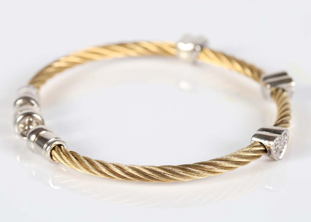 Stainless Steel Diamond Bracelet