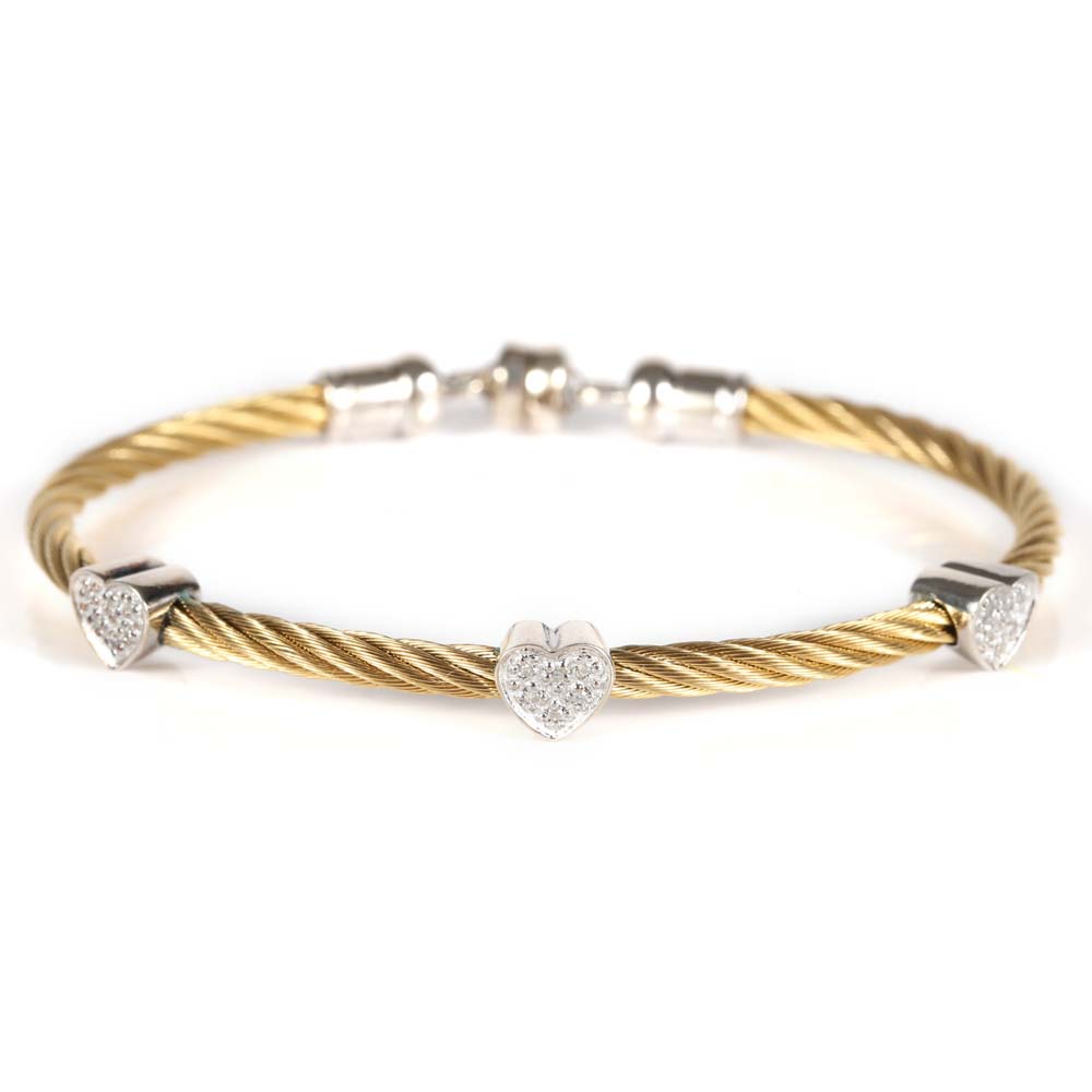 Stainless Steel Diamond Bracelet