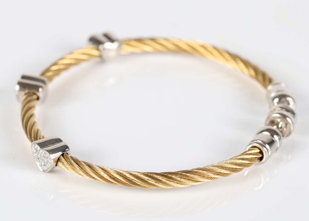 Stainless Steel Diamond Bracelet