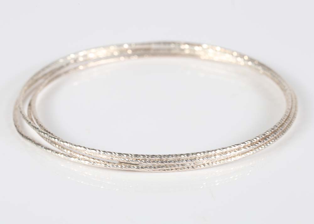 Sterling Silver Bangle Bracelets