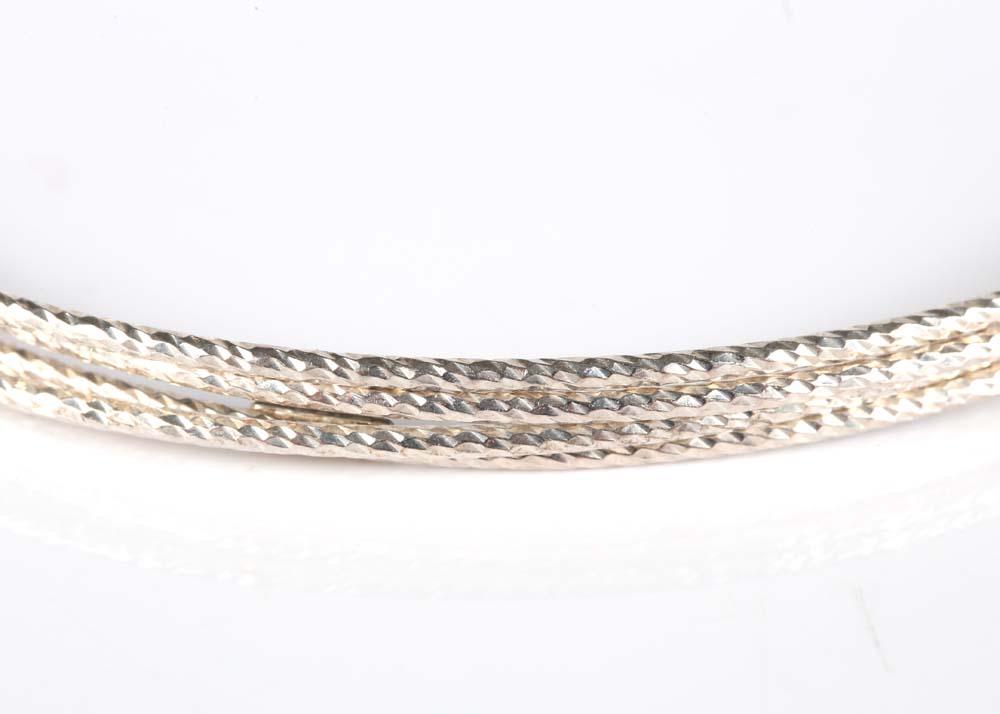 Sterling Silver Bangle Bracelets