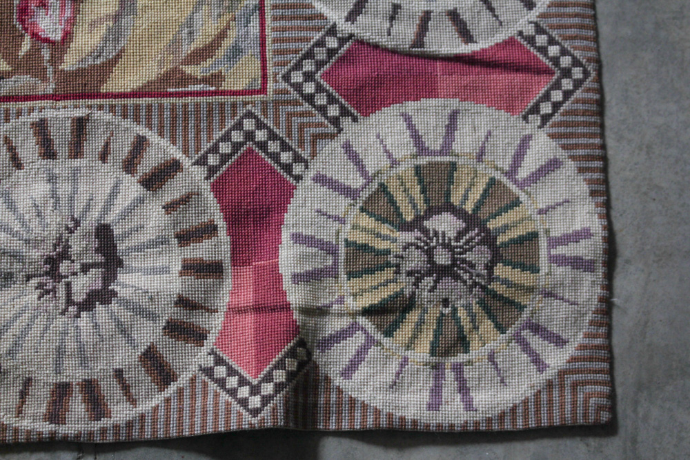 Contemporary Needlepoint Area Rug