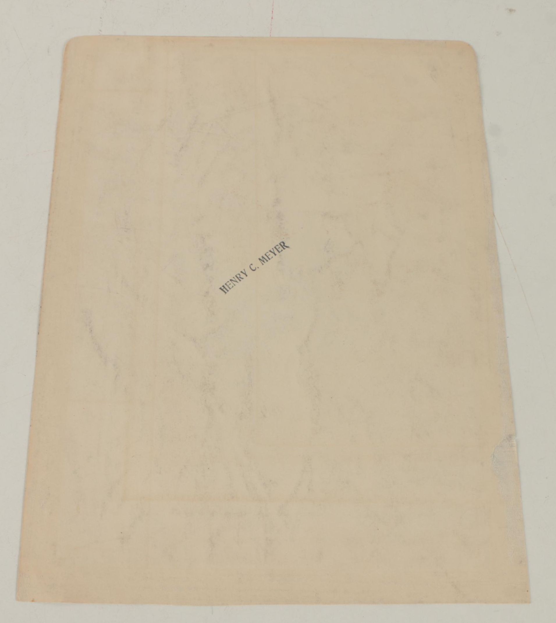 Collection of Ink and Graphite Drawings Featuring Henry C. Meyer