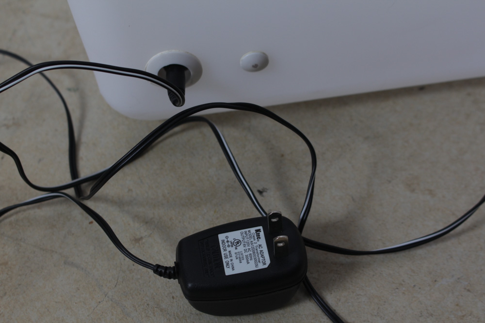 Lighted Molded Plastic Side Table