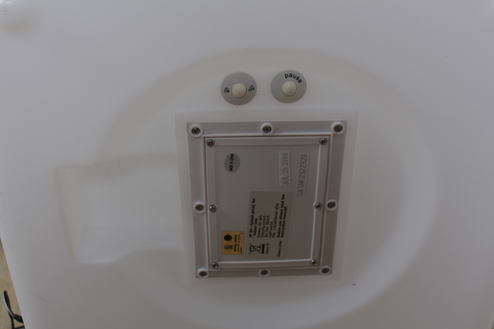 Lighted Molded Plastic Side Table