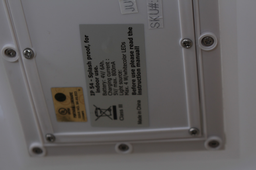 Lighted Molded Plastic Side Table