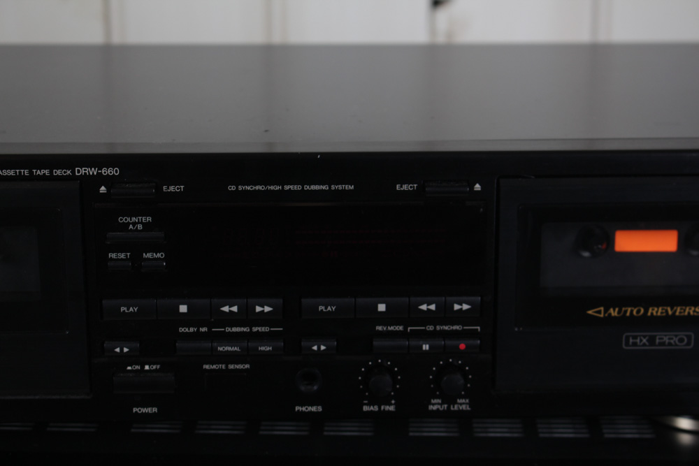 Denon Stereo Receiver and Double Cassette Tape Deck