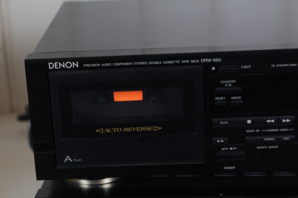 Denon Stereo Receiver and Double Cassette Tape Deck