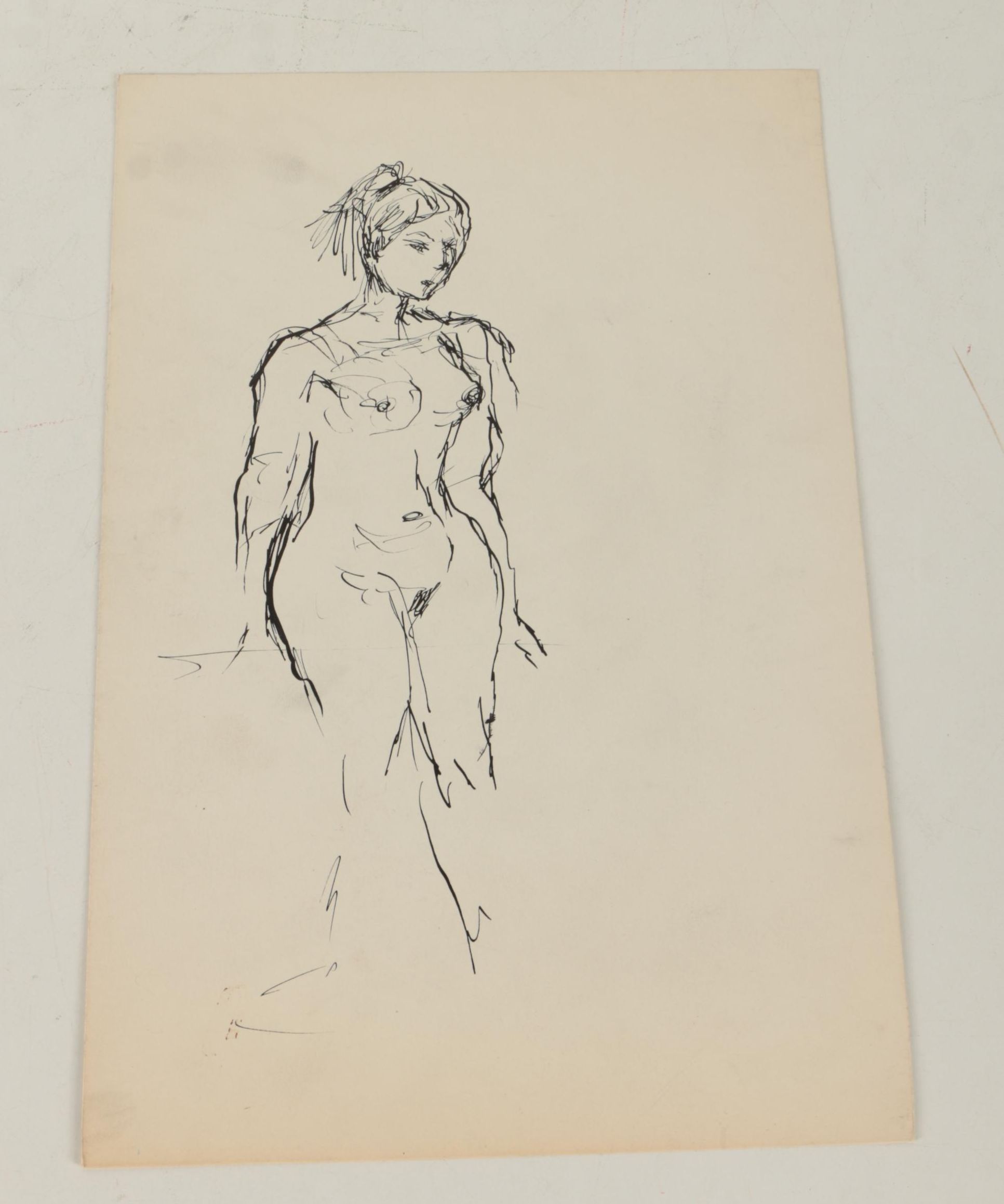 Collection of Ink and Graphite Drawings Featuring Henry C. Meyer