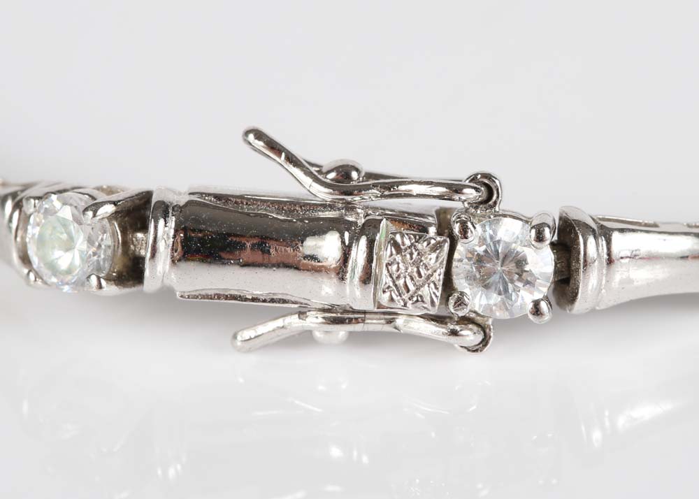 Sterling Silver Cubic Zirconia Bracelet