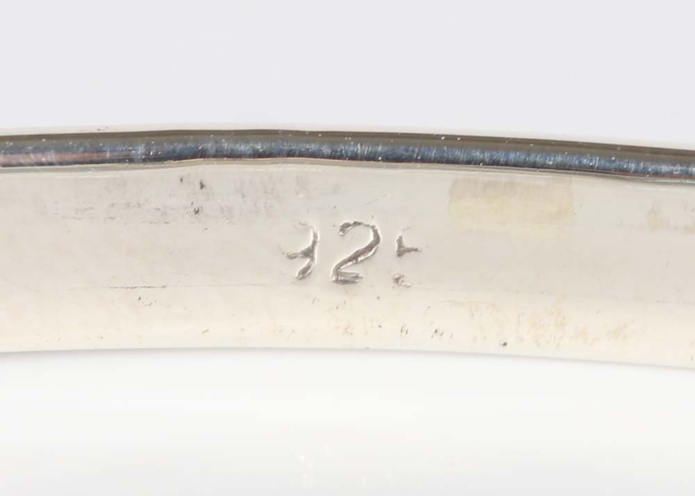 Sterling Silver Blue Topaz Bangle Bracelet