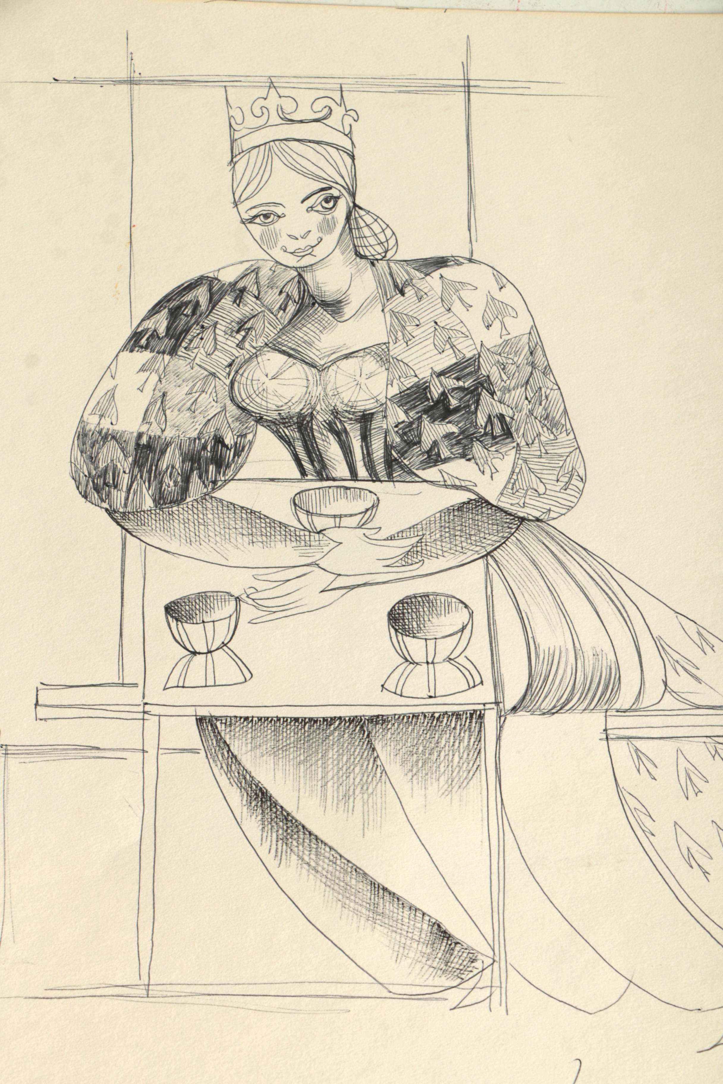 Collection of Ink and Graphite Drawings Featuring Henry C. Meyer