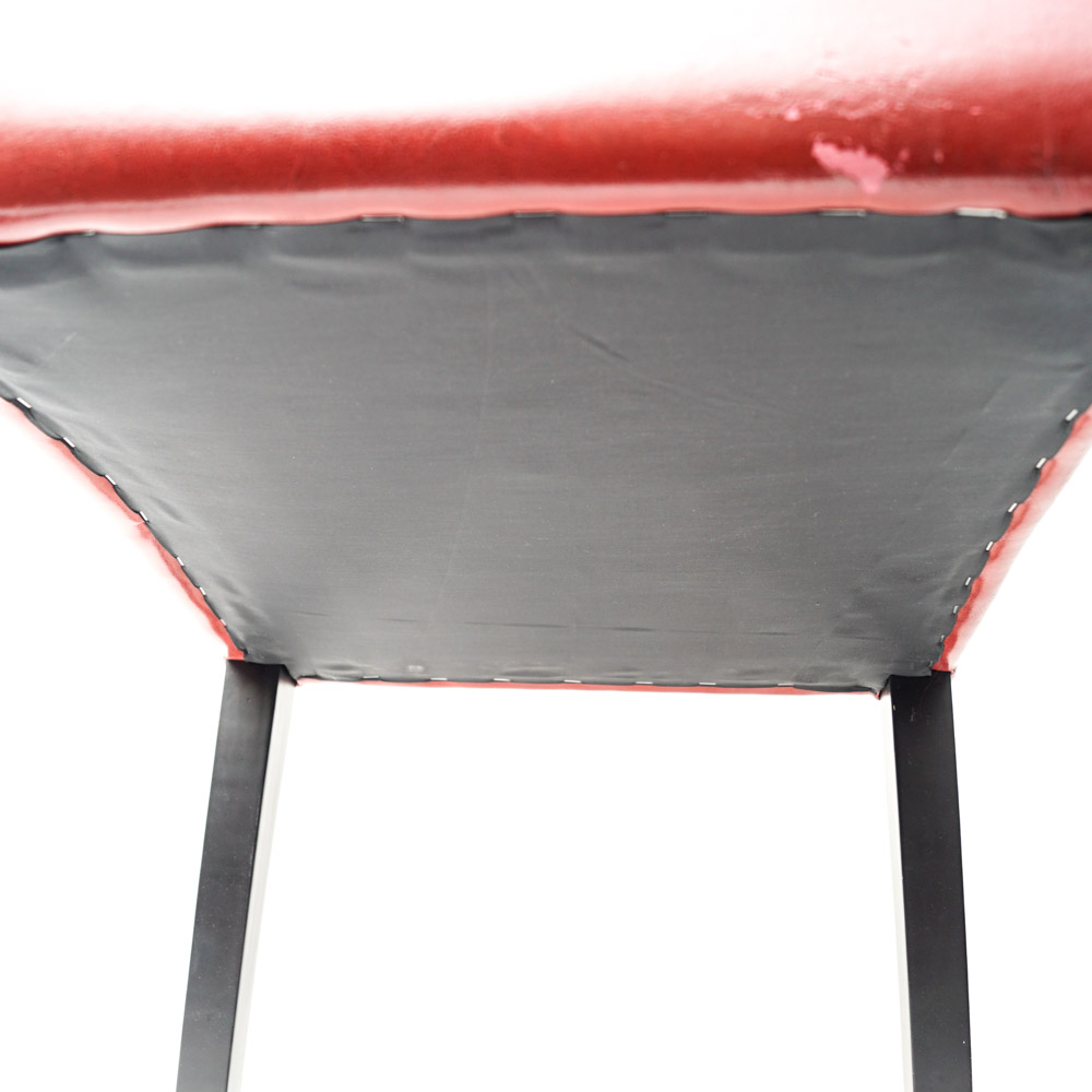 Set of Red Upholstered Chairs