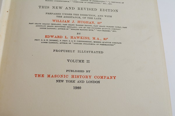 "Encyclopedia of Freemasonry" Revised Edition Hardcover Books, Vol. 1&2