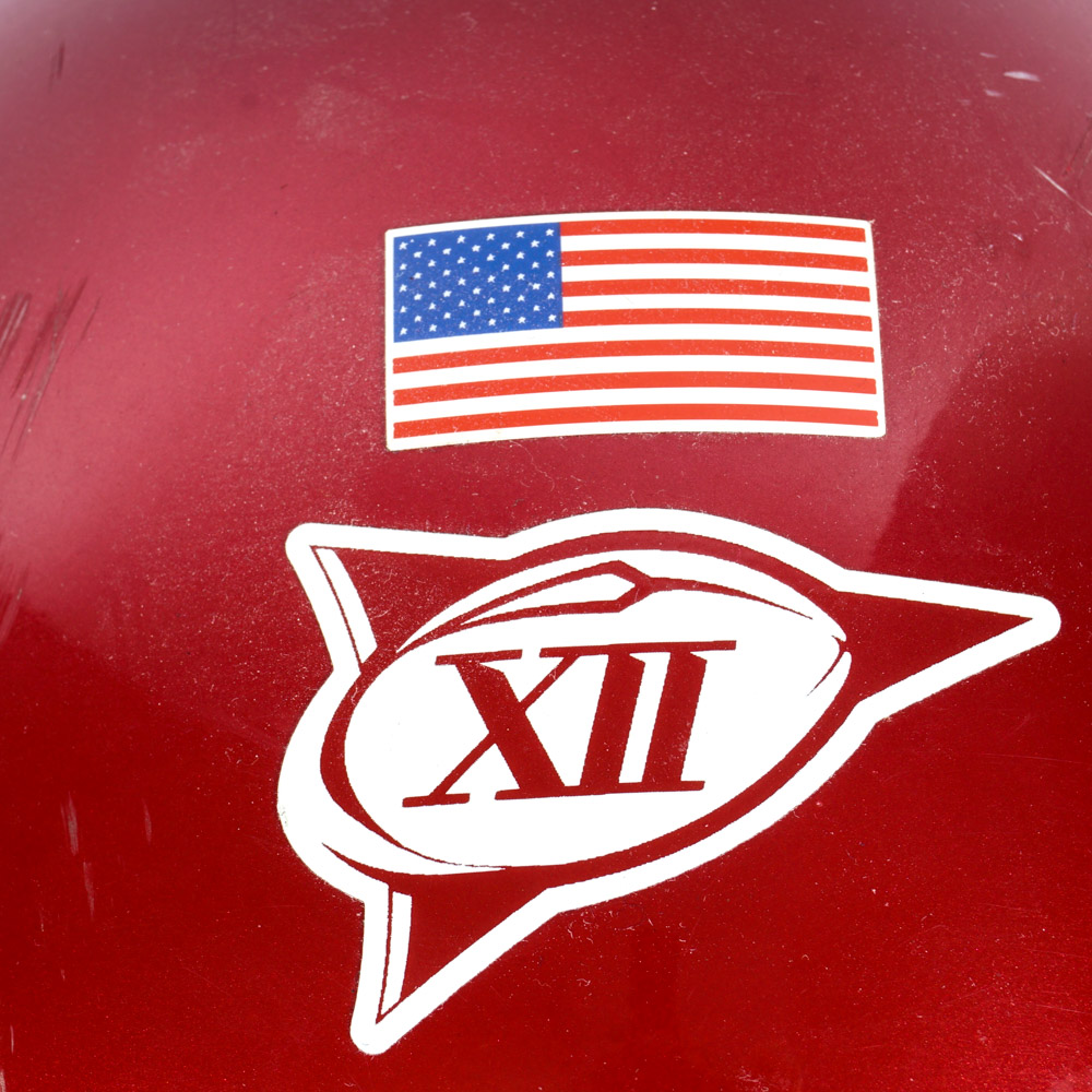 Barry Switzer and Bob Stoops  Autographed Oklahoma Sooners Football Helmet