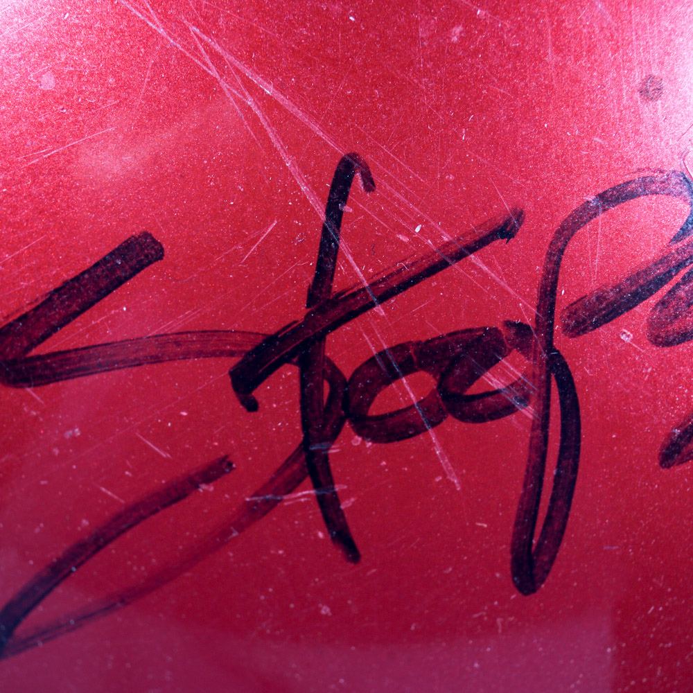 Barry Switzer and Bob Stoops  Autographed Oklahoma Sooners Football Helmet