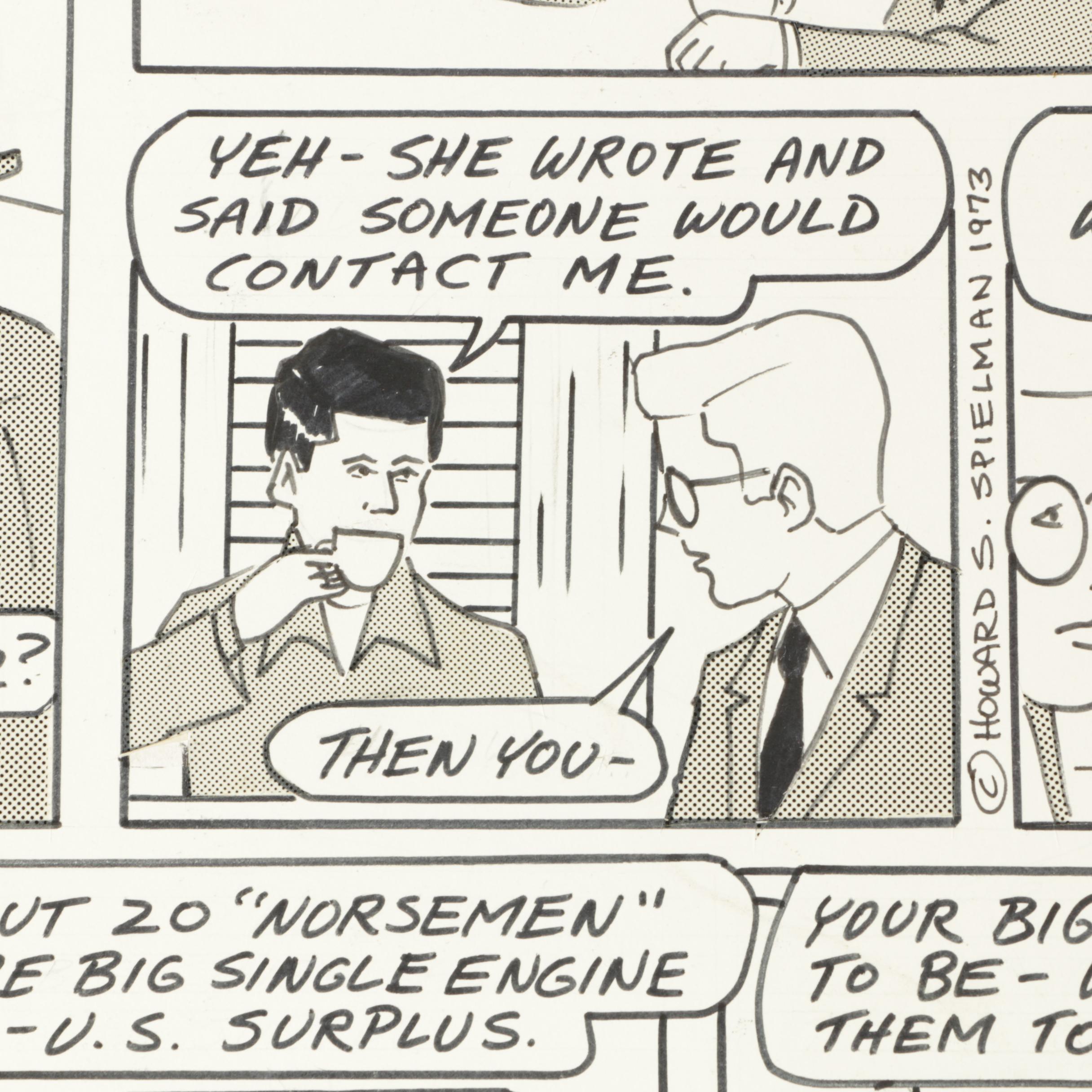 Arnold Fine and Howard Spielman Storyboard Panels and Illustrations