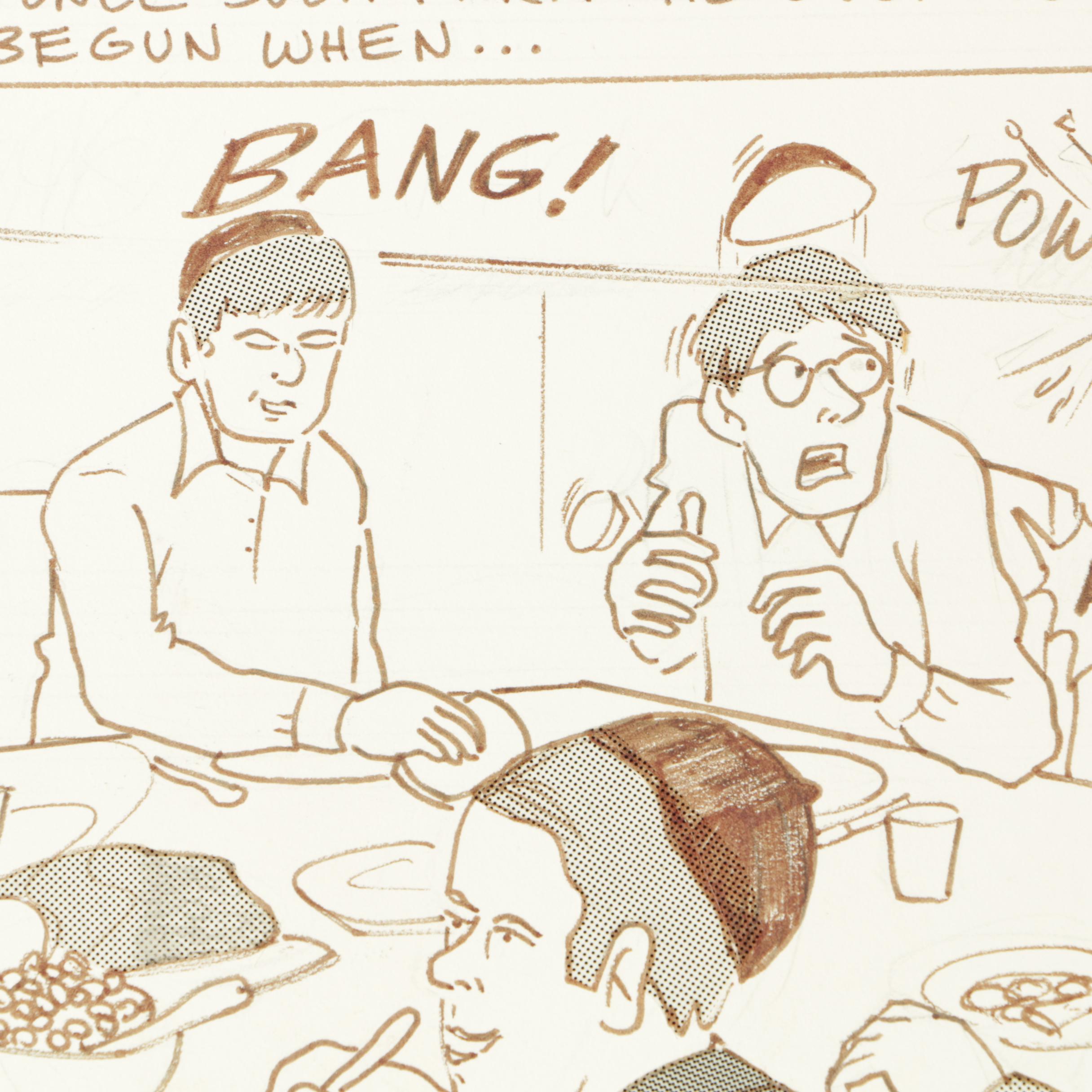 Arnold Fine and Howard Spielman Storyboard Panels and Illustrations