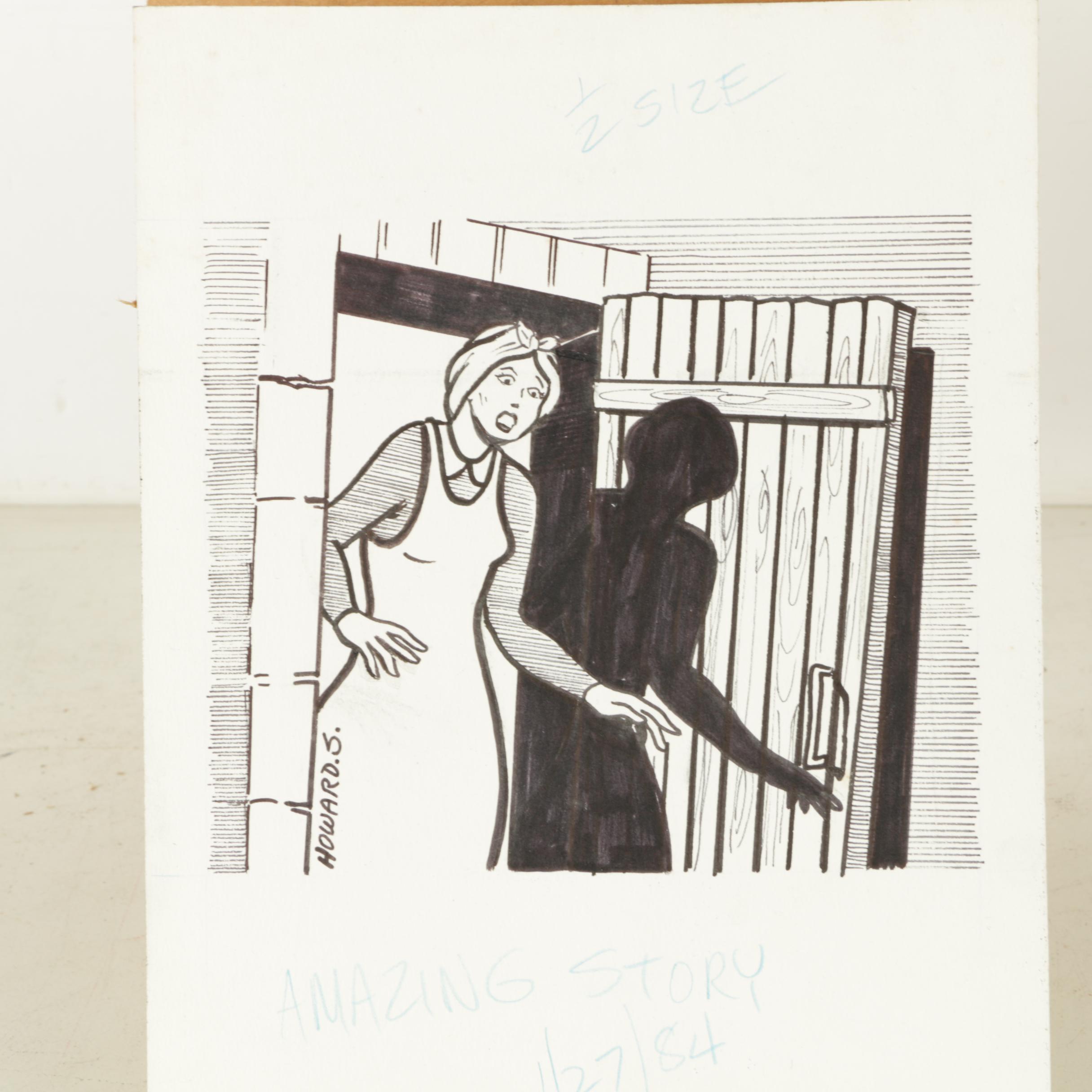 Arnold Fine and Howard Spielman Storyboard Panels and Illustrations