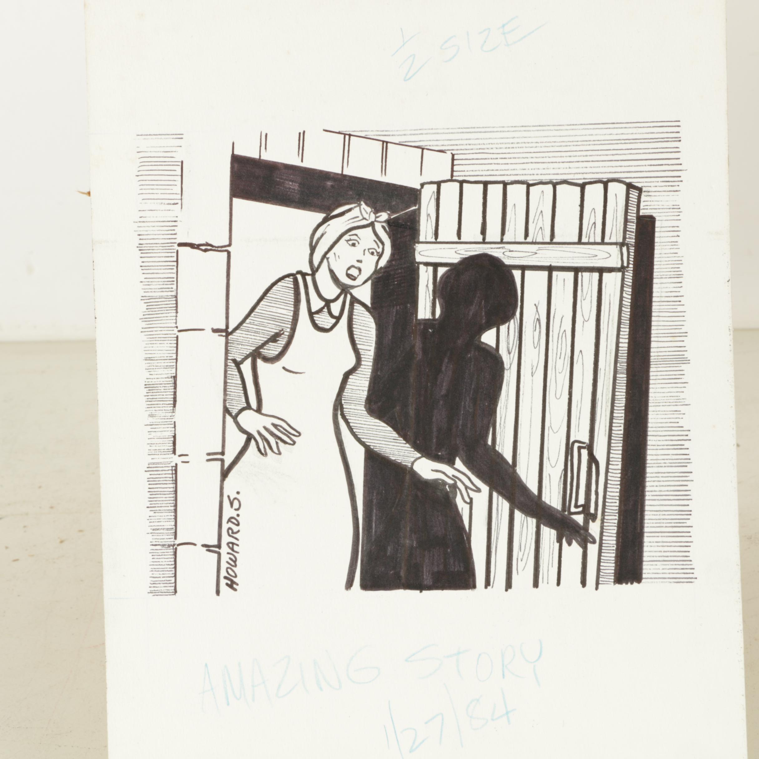 Arnold Fine and Howard Spielman Storyboard Panels and Illustrations