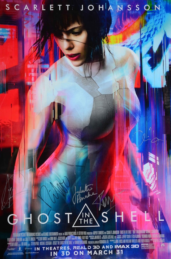 "Ghost in the Shell" Signed Movie Poster