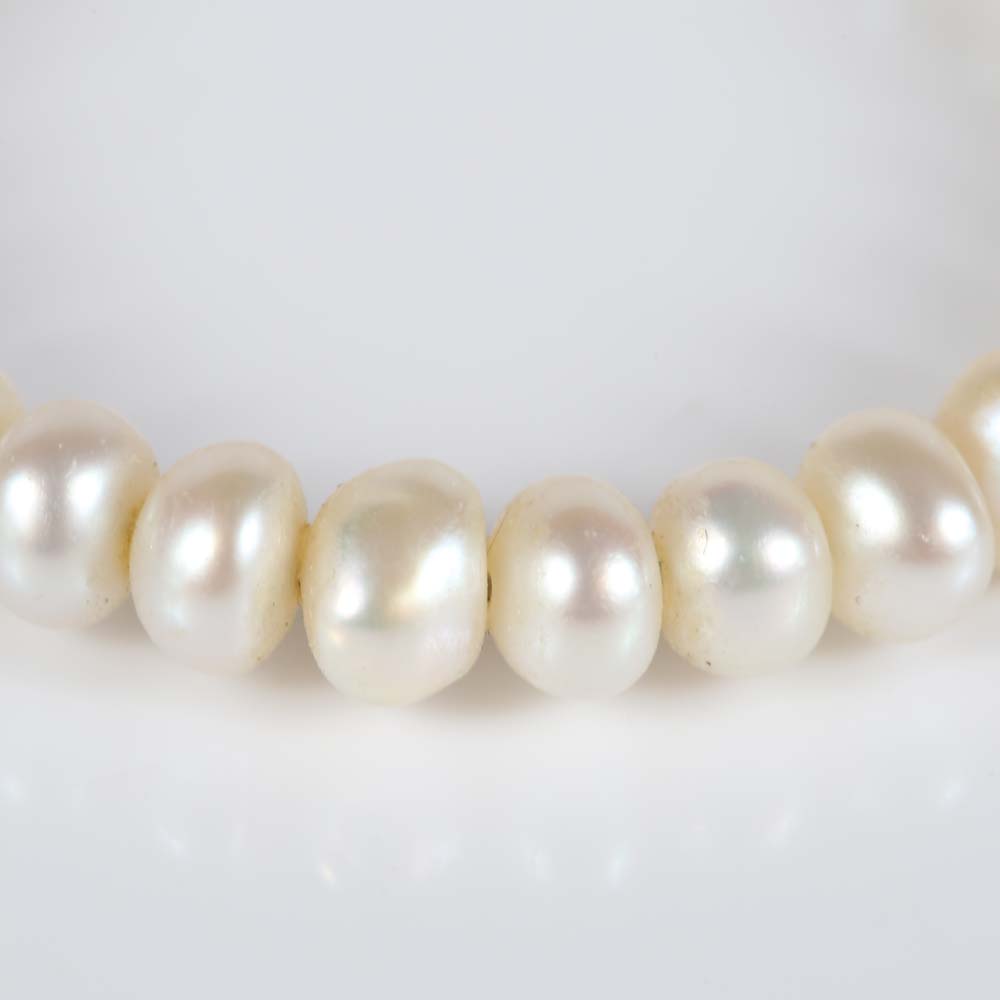 14K Freshwater Pearl Hoop Earrings
