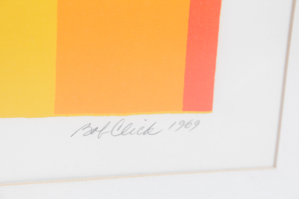 Bob Click 1969 Signed Limited Edition Serigraph "Babylon"
